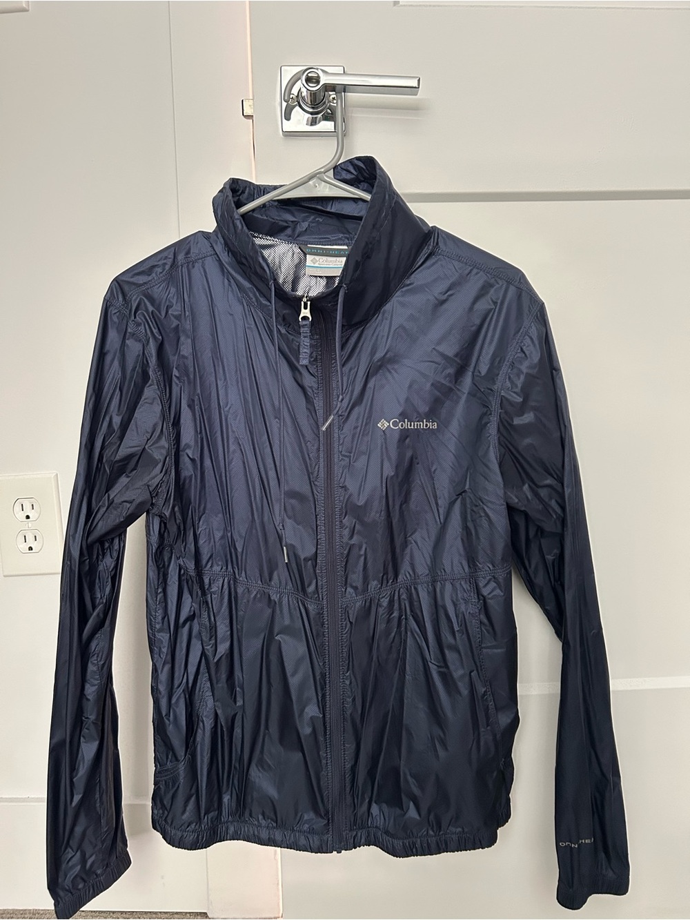 Columbia Navy Packable Windbreaker Jacket